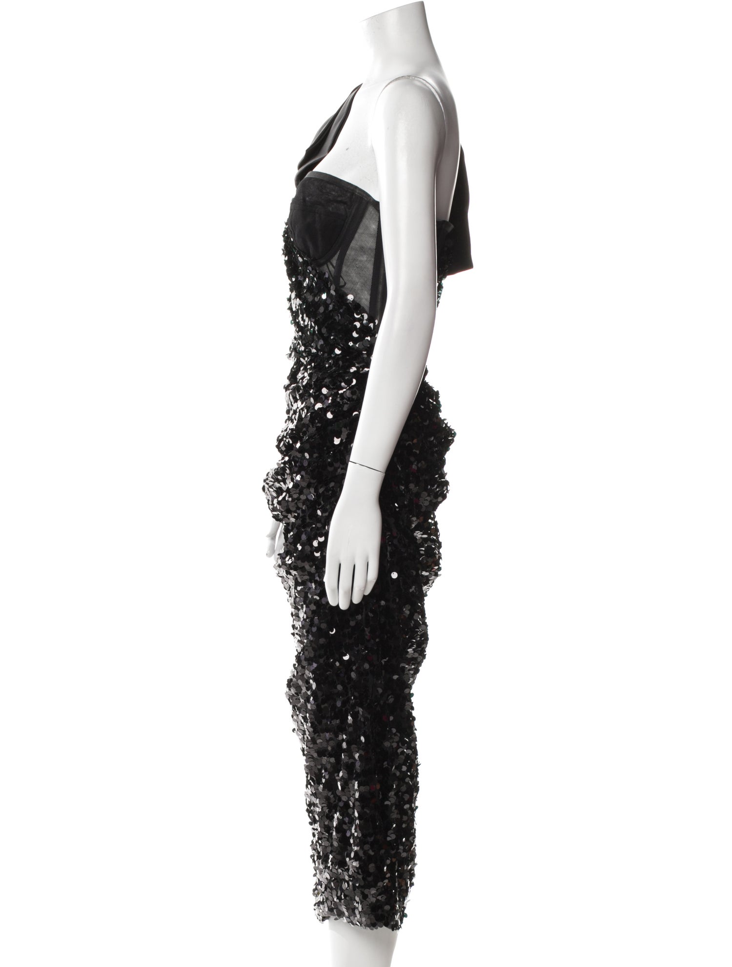 Dolce & Gabbana One-Shoulder Midi Length Dress