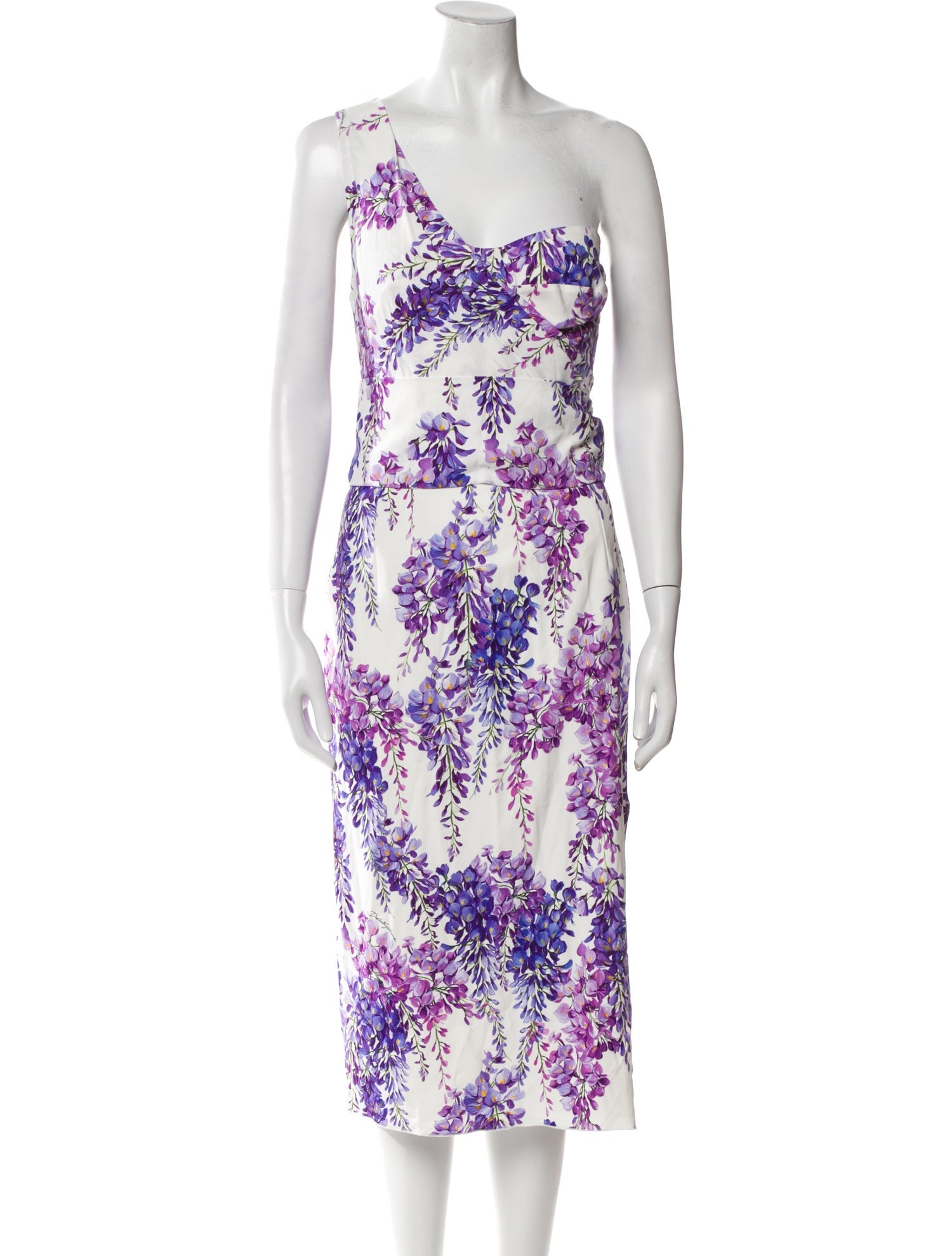 Dolce & Gabbana Floral Print Midi Length Dress