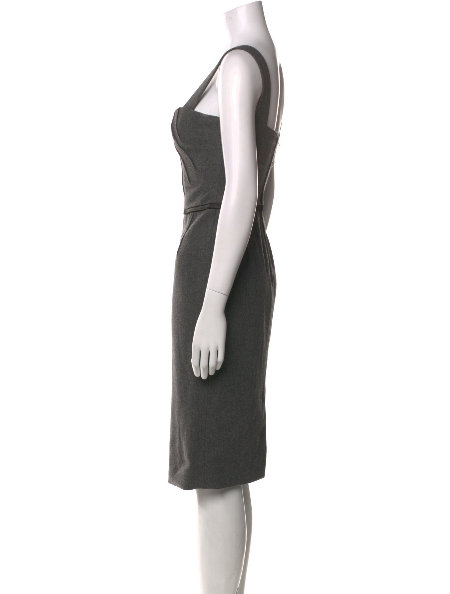 Dolce & Gabbana Wool Knee-Length Dress