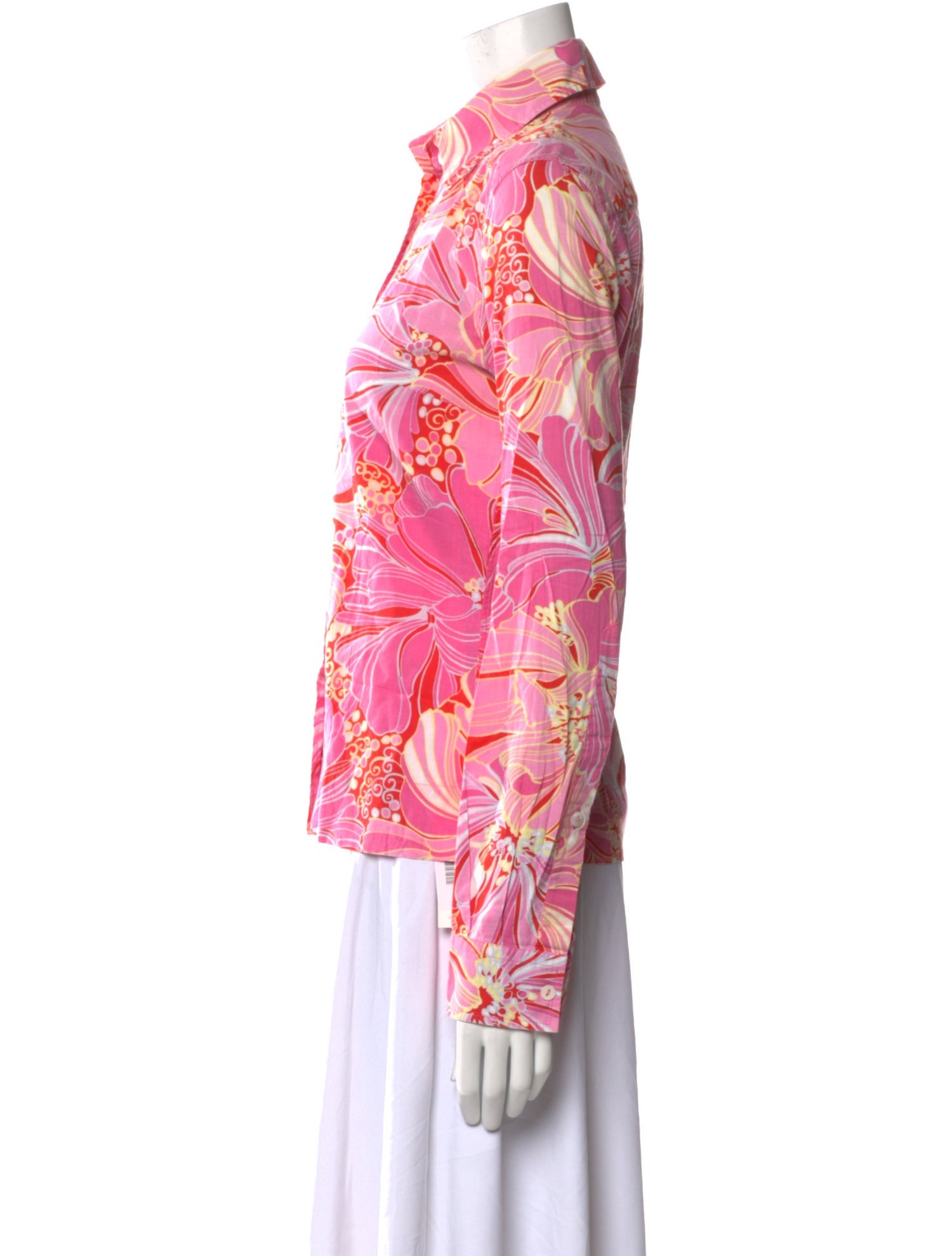 Dolce & Gabbana Floral Print Long Sleeve Button-Up Top