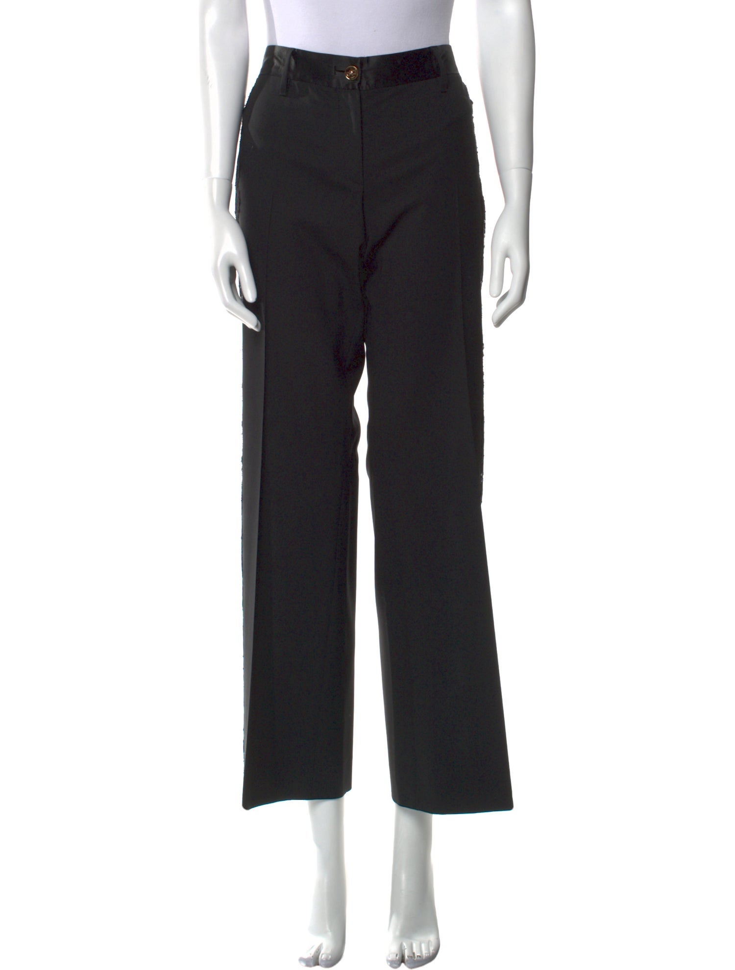 Dolce & Gabbana Virgin Wool Straight Leg Pants