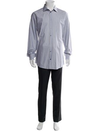 Dolce & Gabbana Striped Long Sleeve Dress Shirt