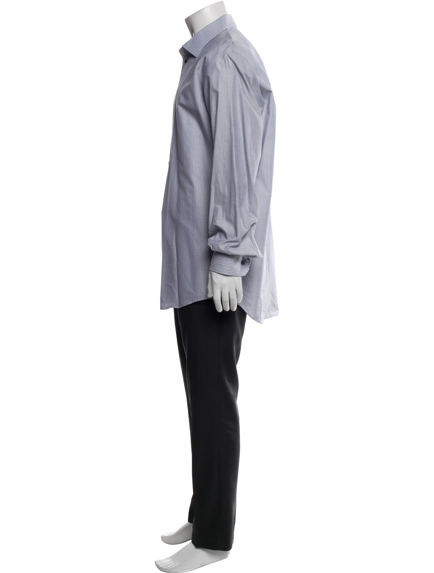 Dolce & Gabbana Striped Long Sleeve Dress Shirt