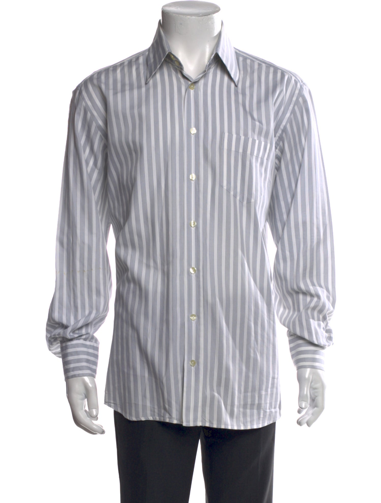 Dolce & Gabbana Striped Long Sleeve Dress Shirt