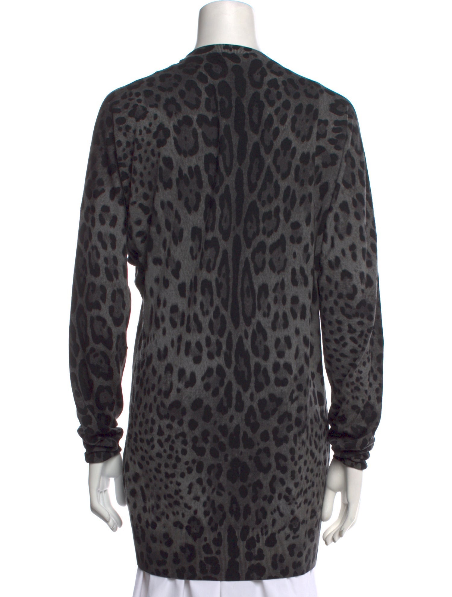 Dolce & Gabbana Virgin Wool Animal Print Sweater