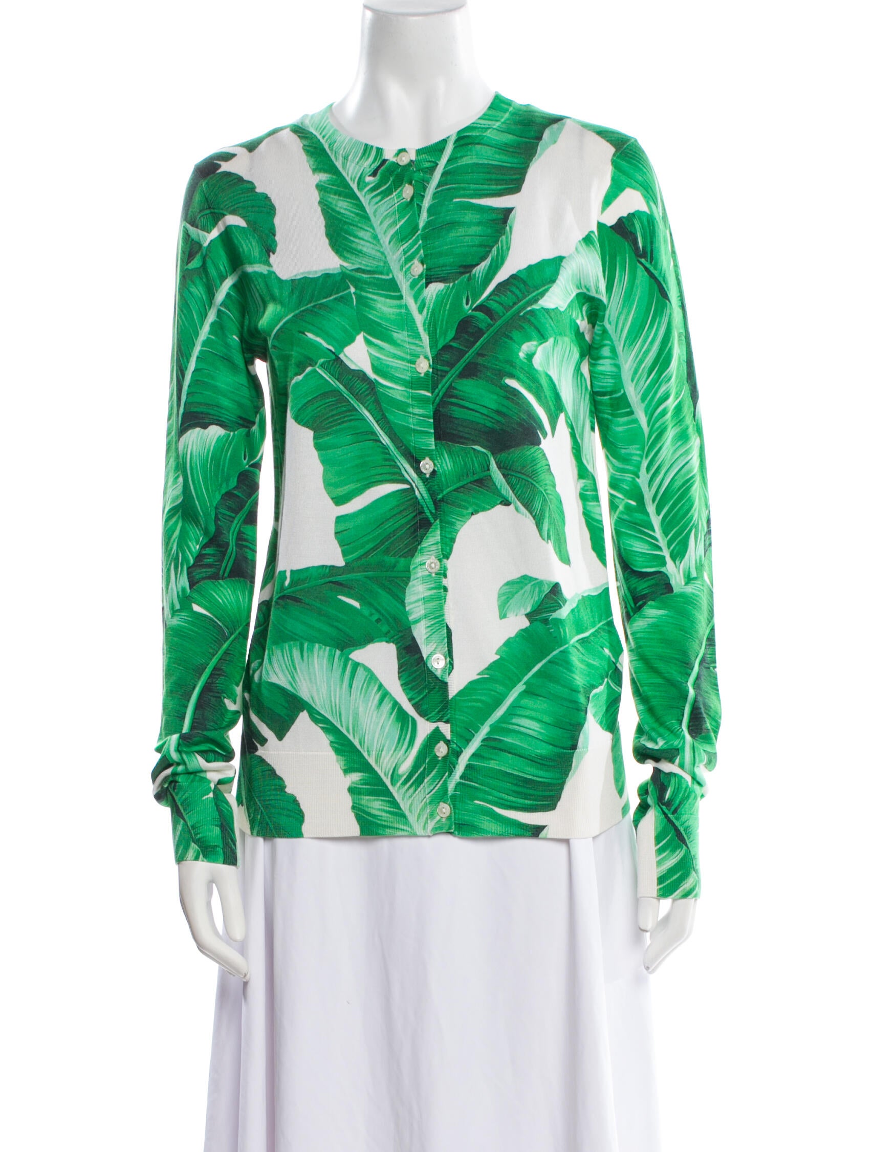 Dolce & Gabbana Silk Printed Sweater w/ Tags