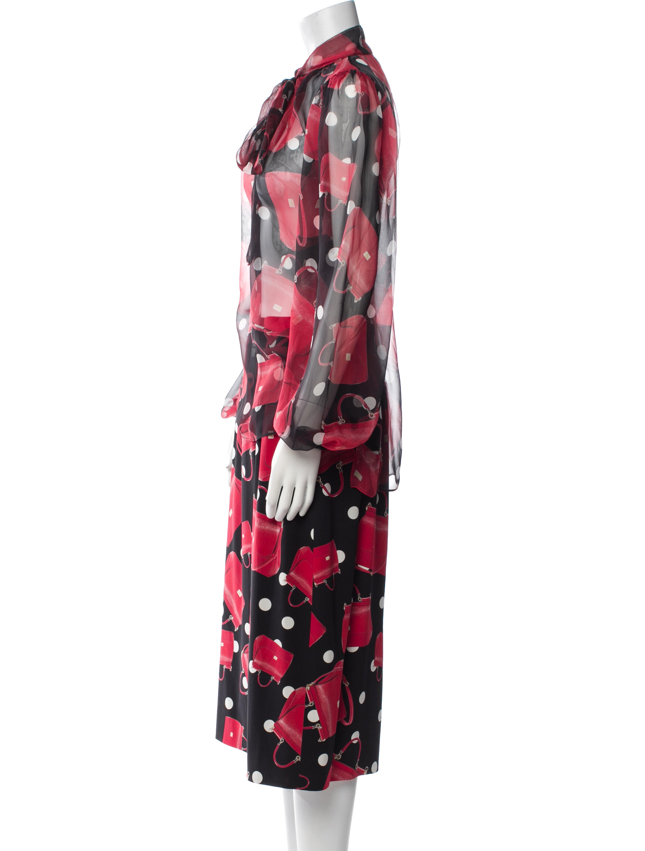 Dolce & Gabbana Silk Printed Skirt Set