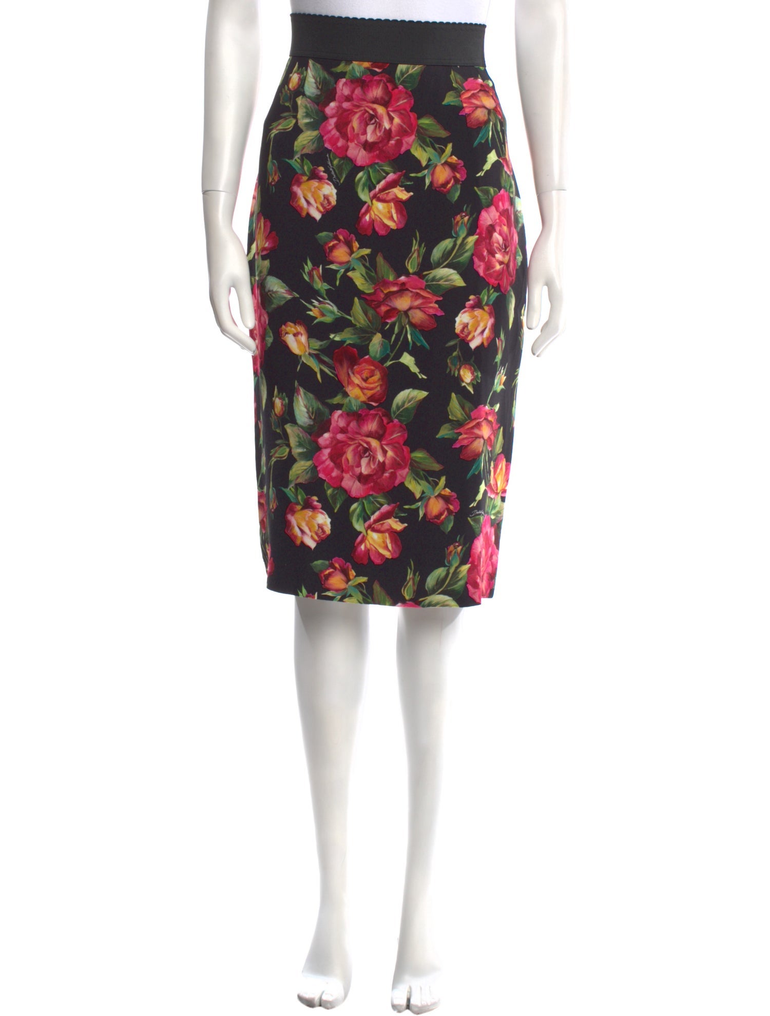 Dolce & Gabbana Floral Print Knee-Length Skirt