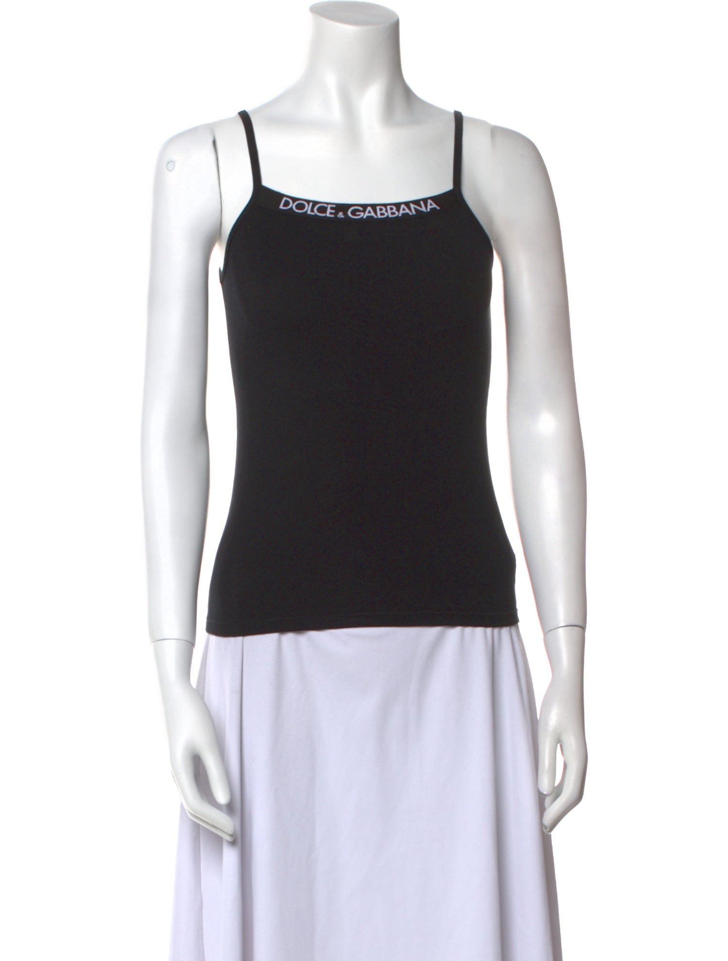 Dolce & Gabbana Square Neckline Sleeveless Top