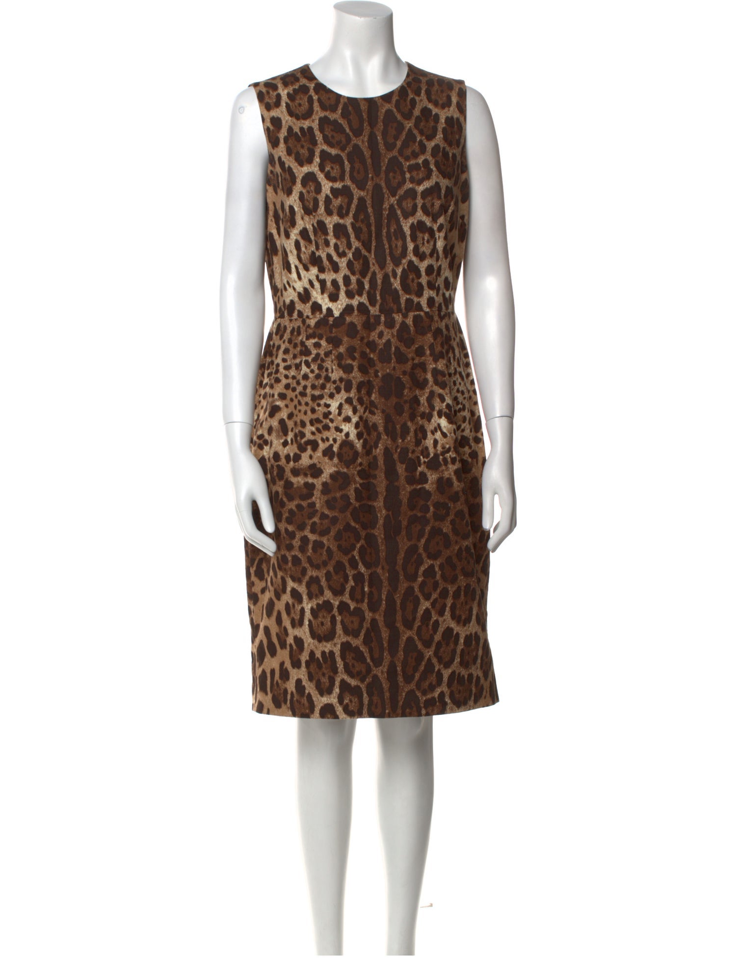 Dolce & Gabbana Animal Print Knee-Length Dress
