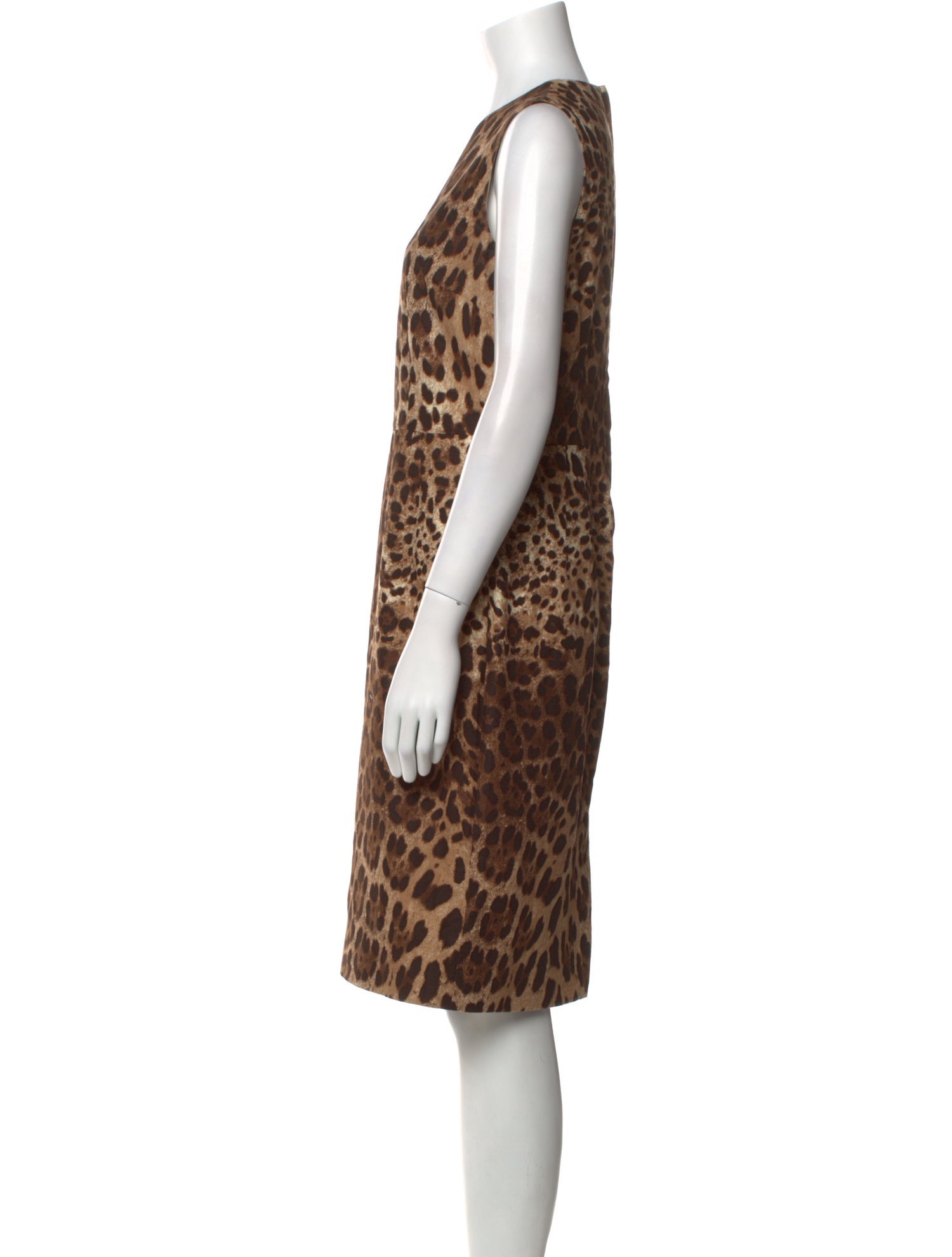 Dolce & Gabbana Animal Print Knee-Length Dress
