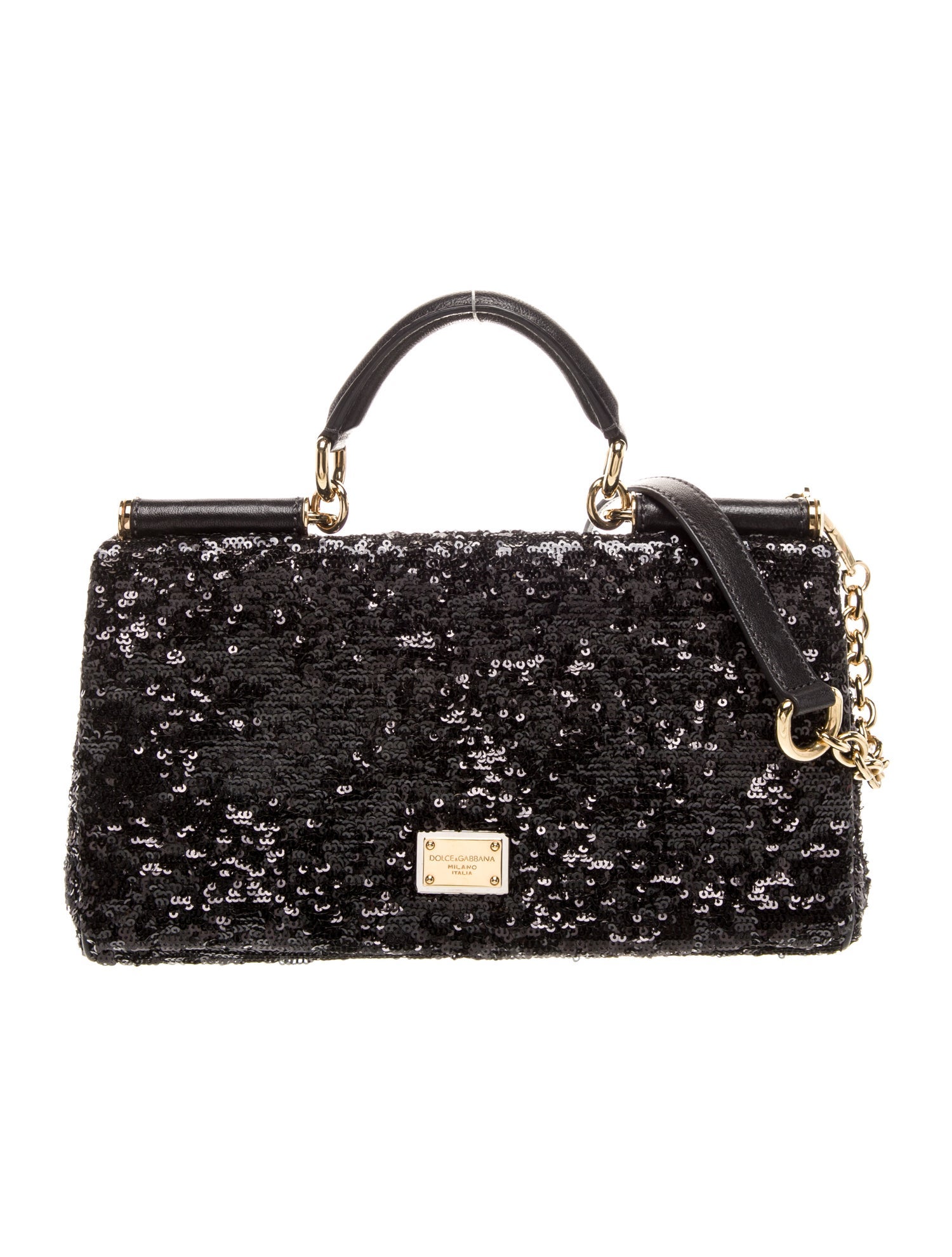 Dolce & Gabbana Sequins Top Handle Bag