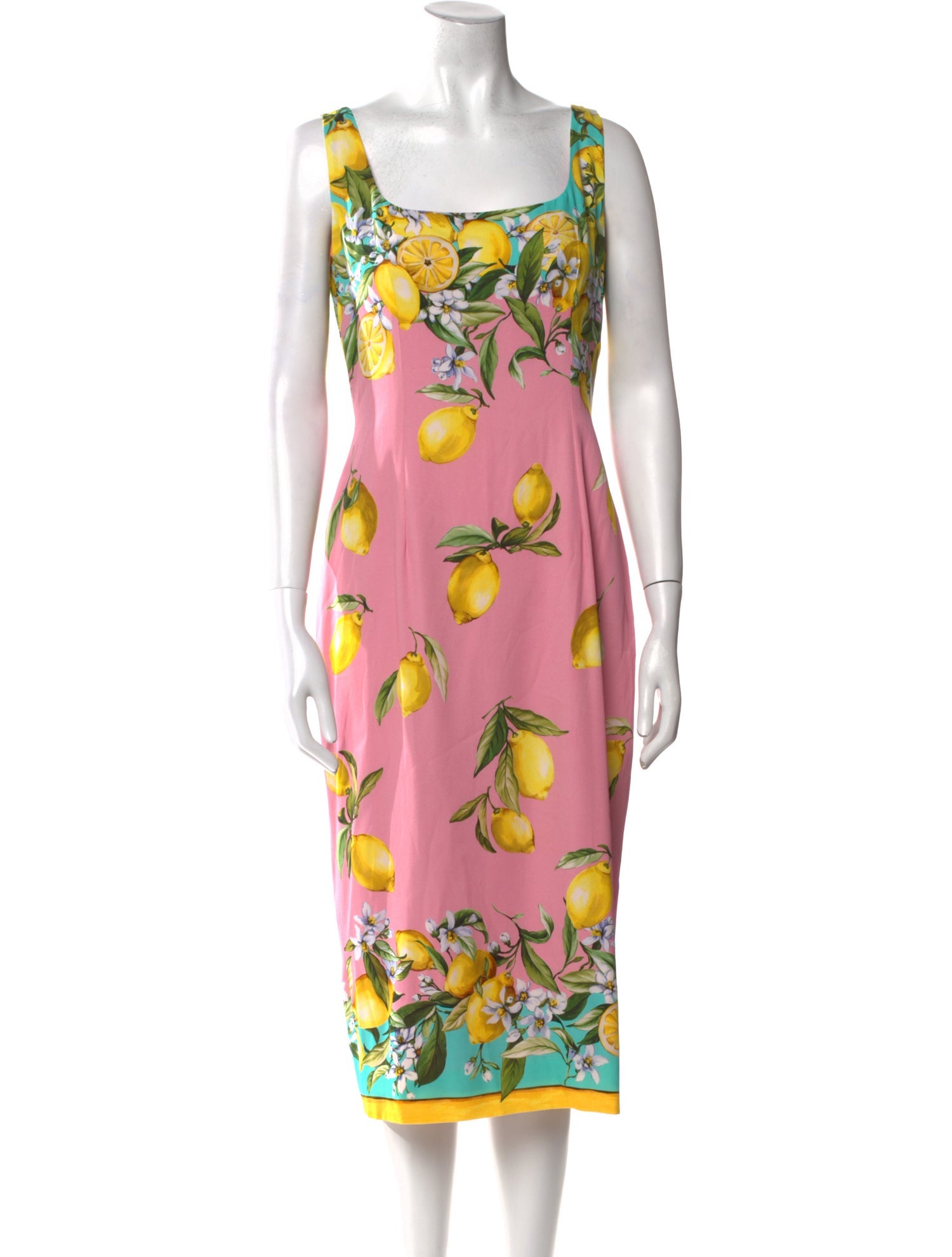Dolce & Gabbana Silk Midi Length Dress