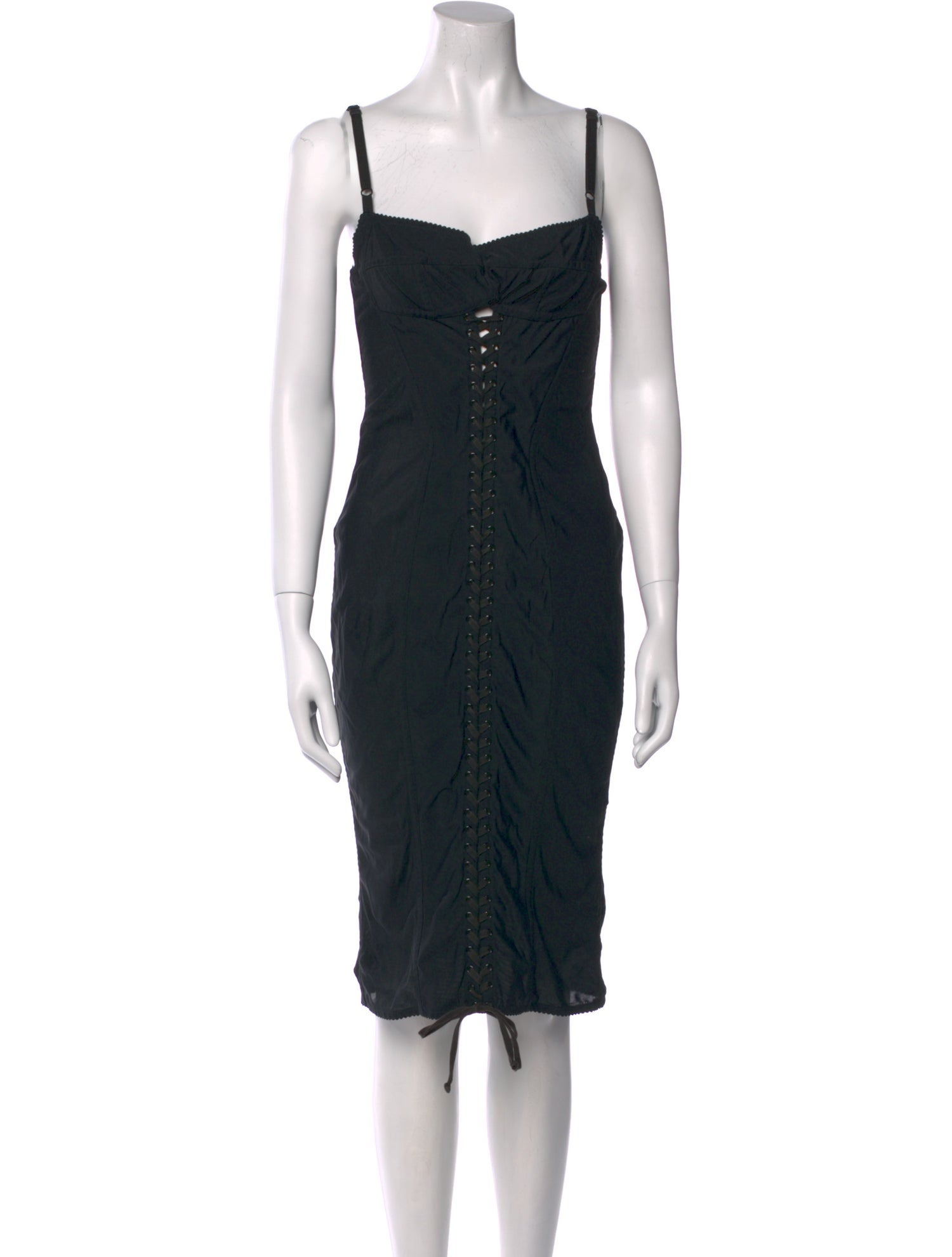 Dolce & Gabbana Square Neckline Knee-Length Dress