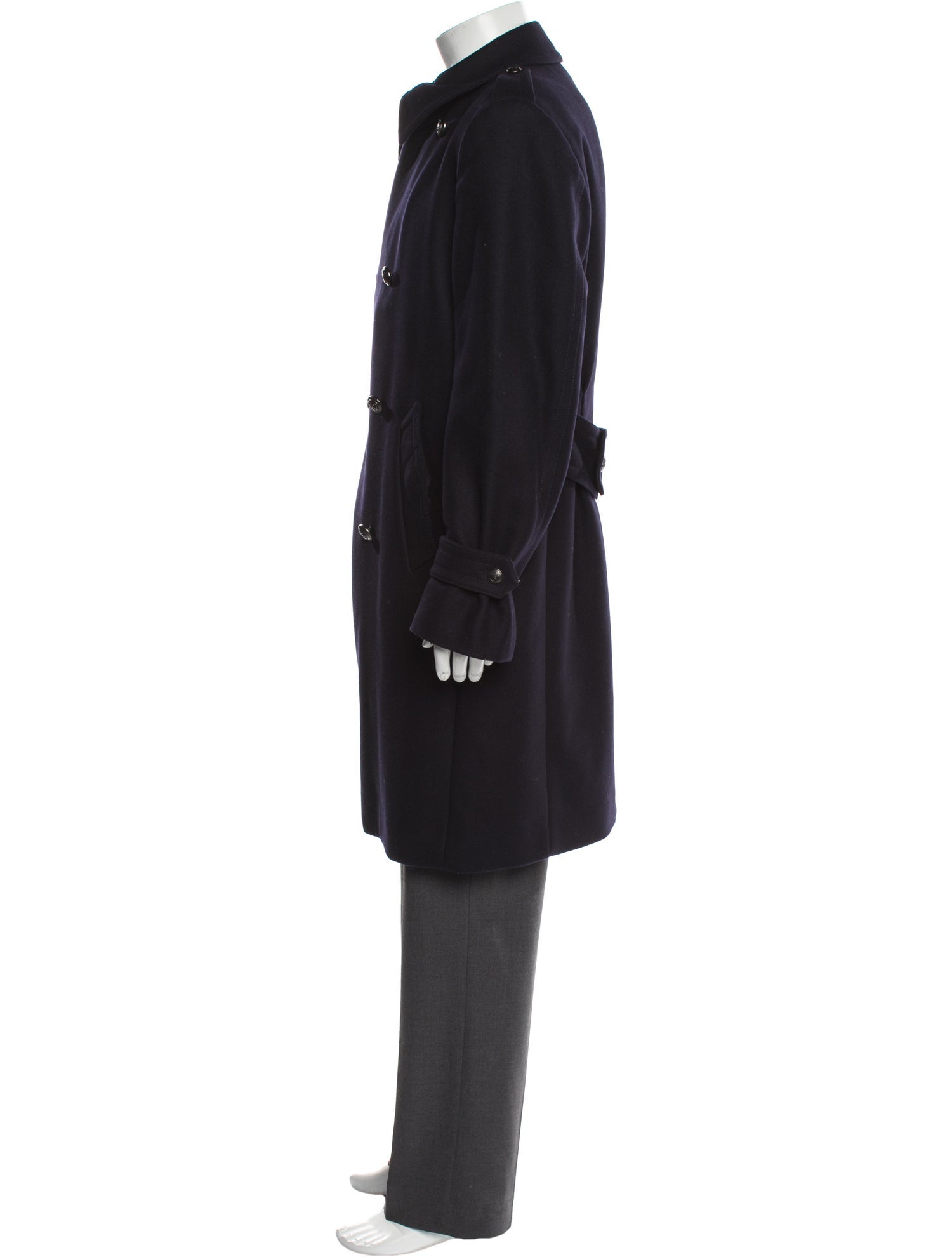 Dolce & Gabbana Virgin Wool Trench Coat