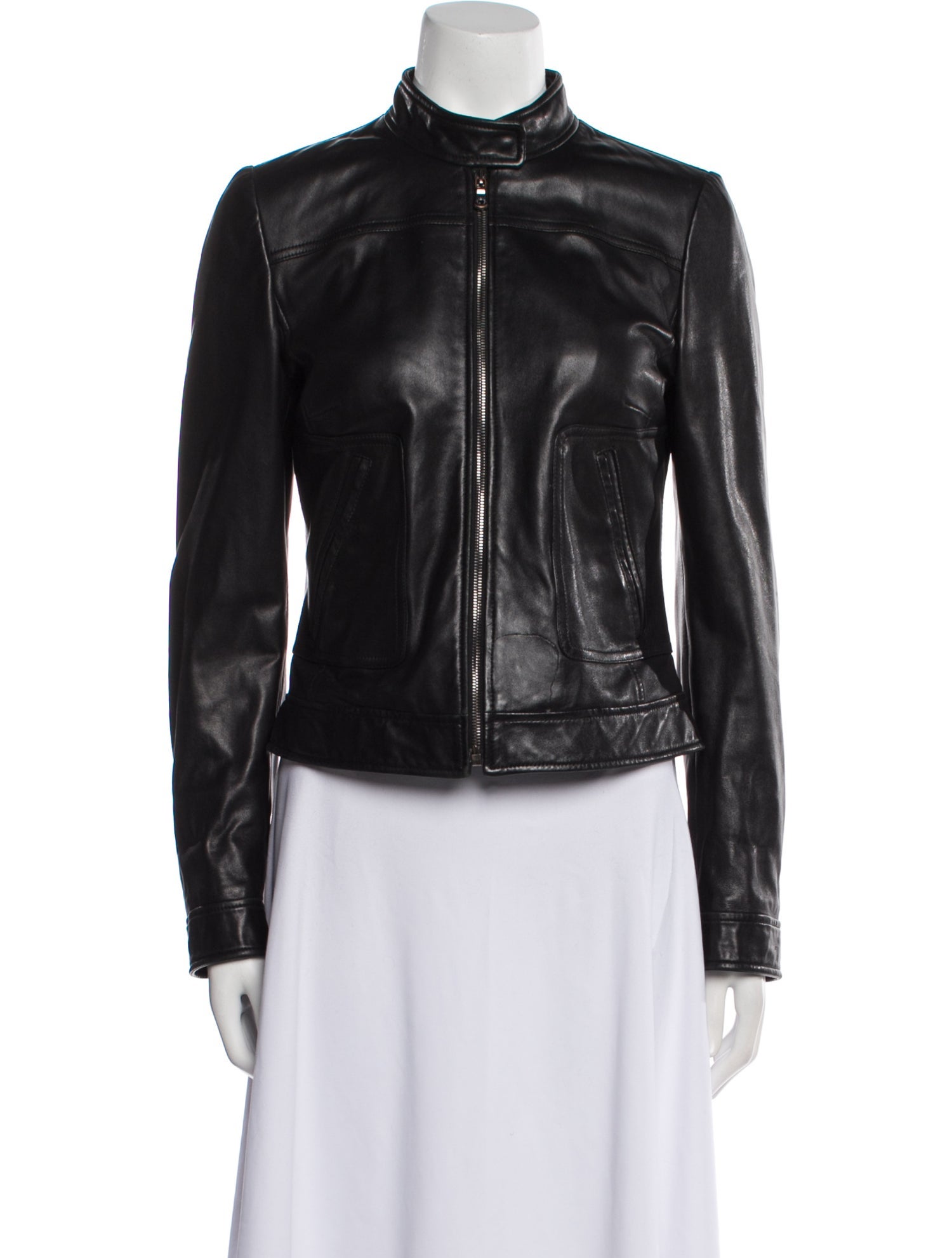 Dolce & Gabbana Leather Biker Jacket