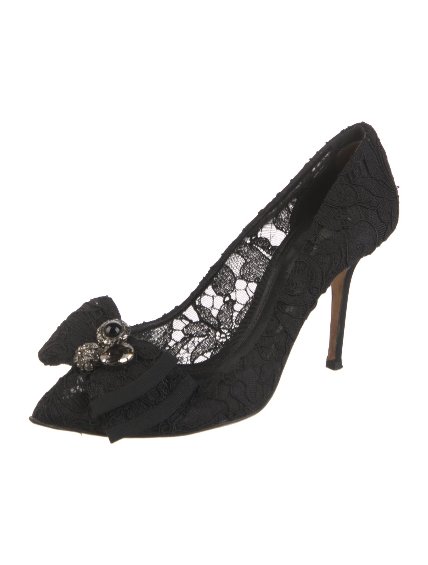 Dolce & Gabbana Lace Lace Pattern Pumps