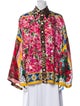 Dolce & Gabbana Silk Printed Button-Up Top