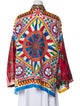Dolce & Gabbana Silk Printed Button-Up Top