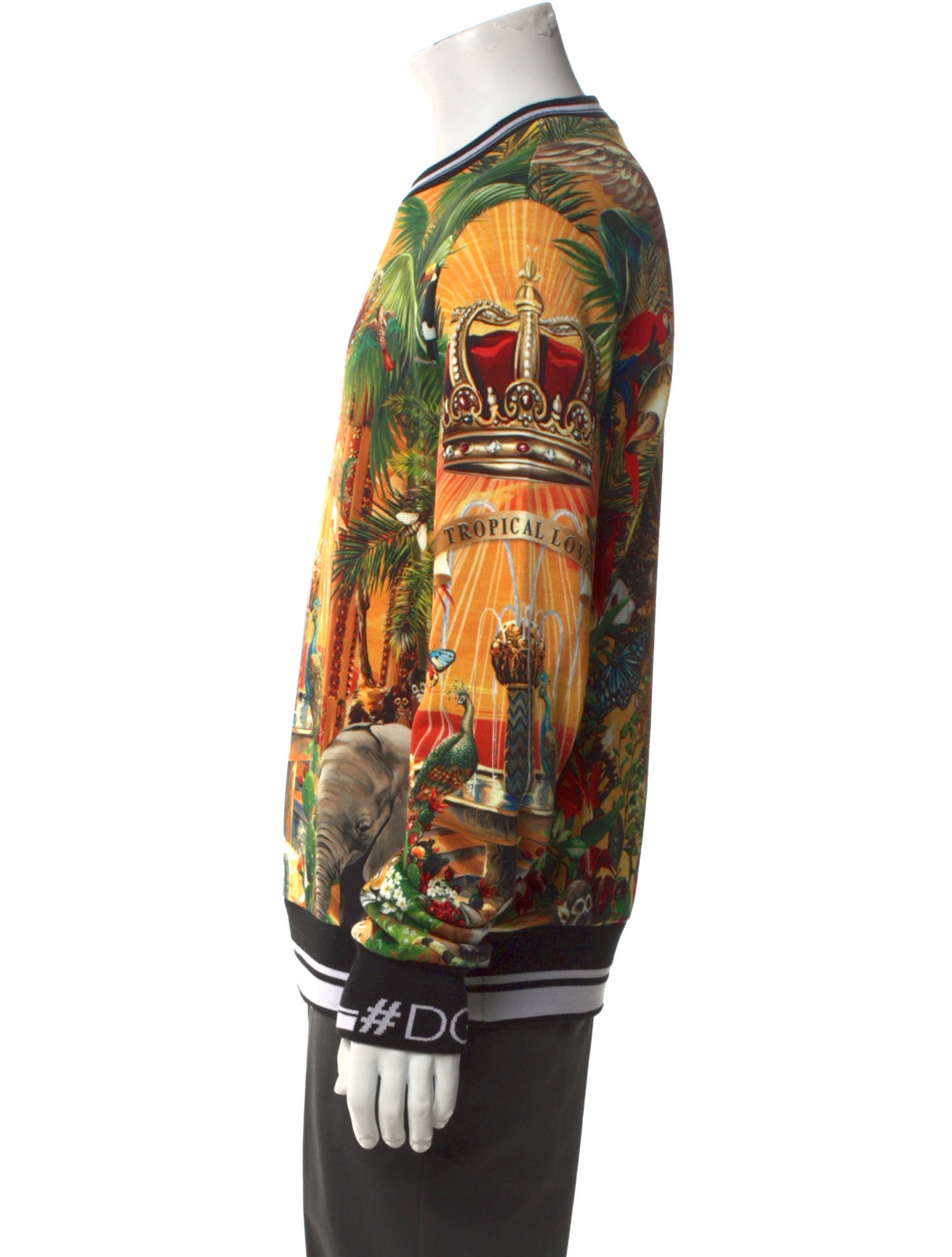 Dolce & Gabbana Printed Crew Neck Sweatshirt