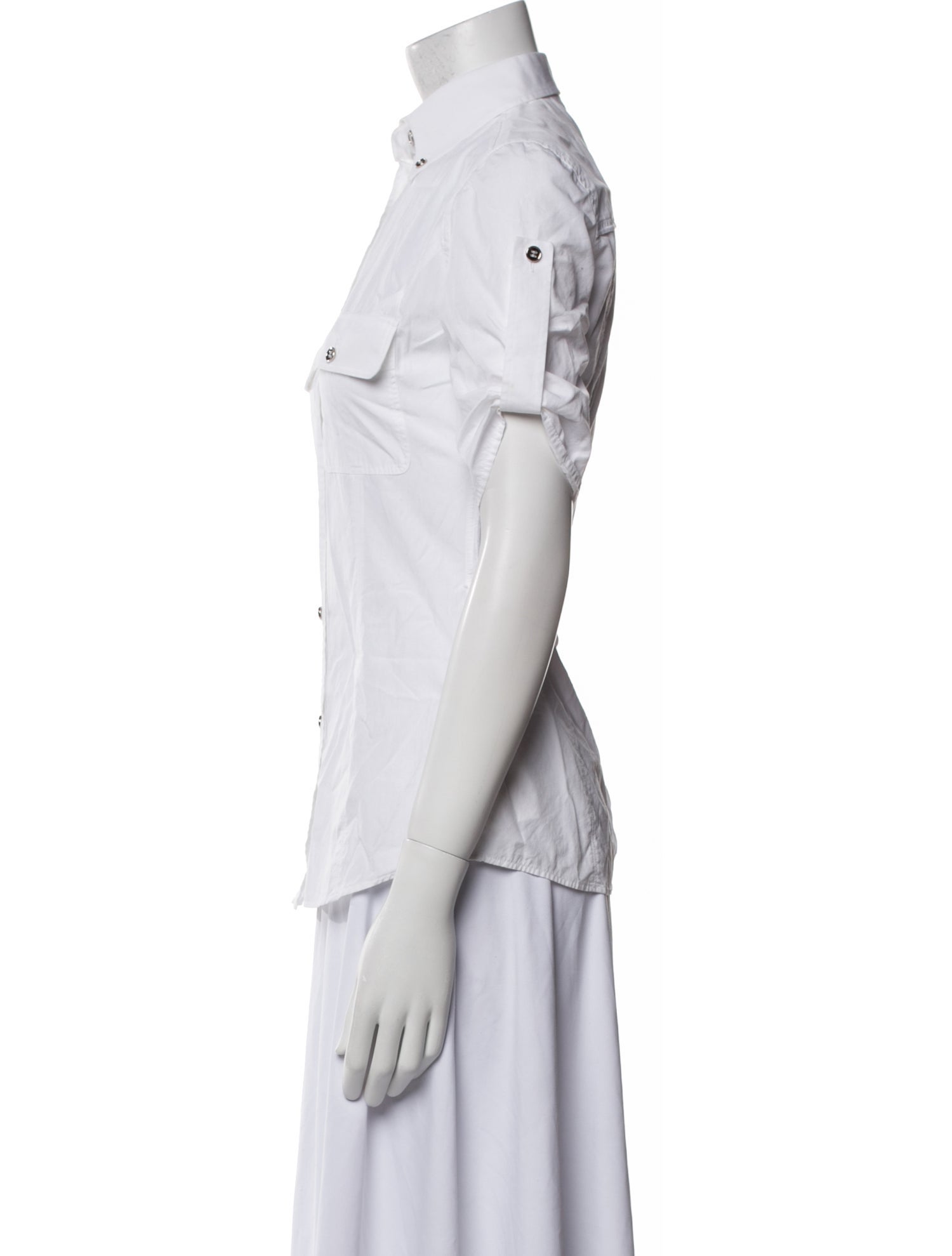 Dolce & Gabbana Short Sleeve Button-Up Top