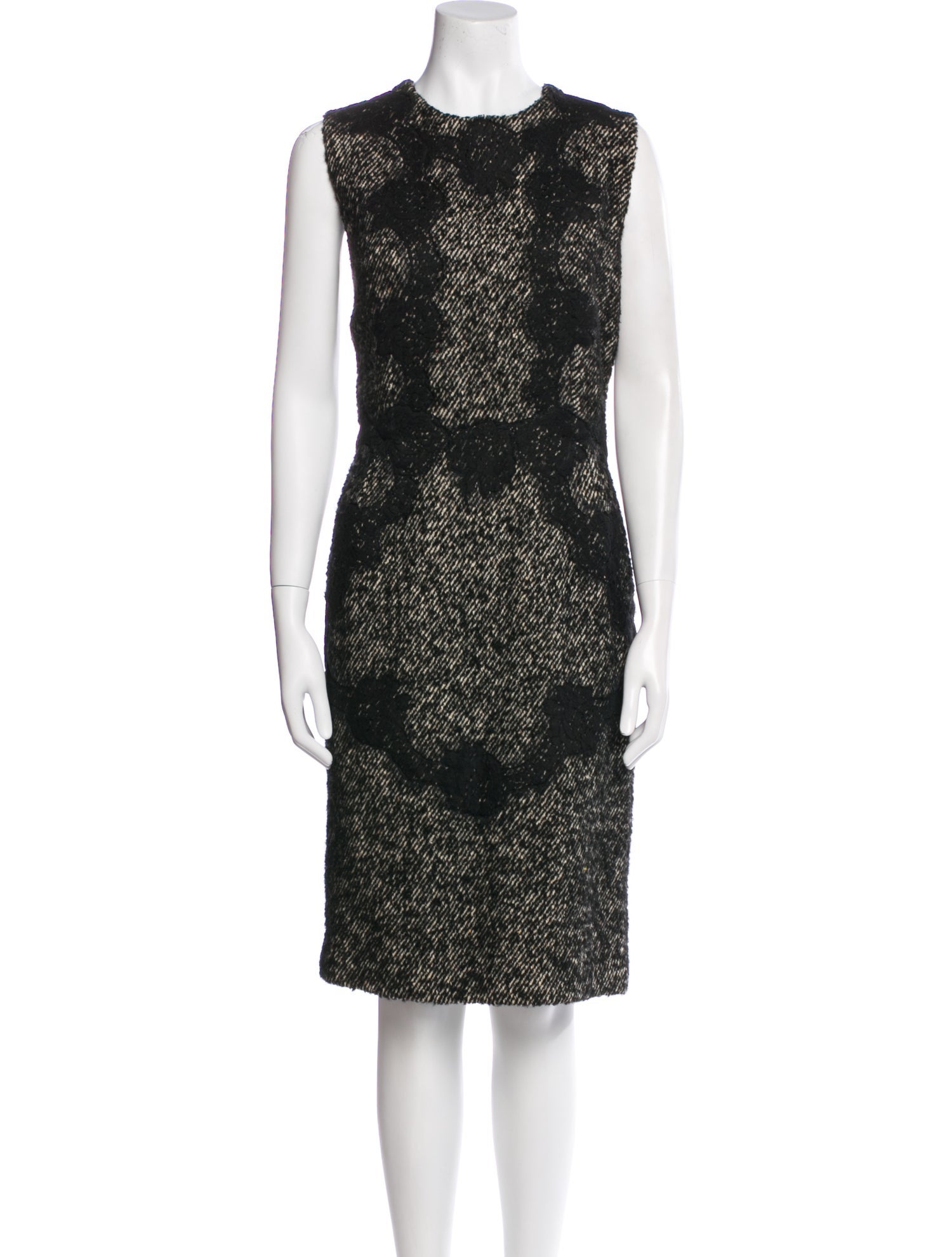 Dolce & Gabbana Virgin Wool Knee-Length Dress