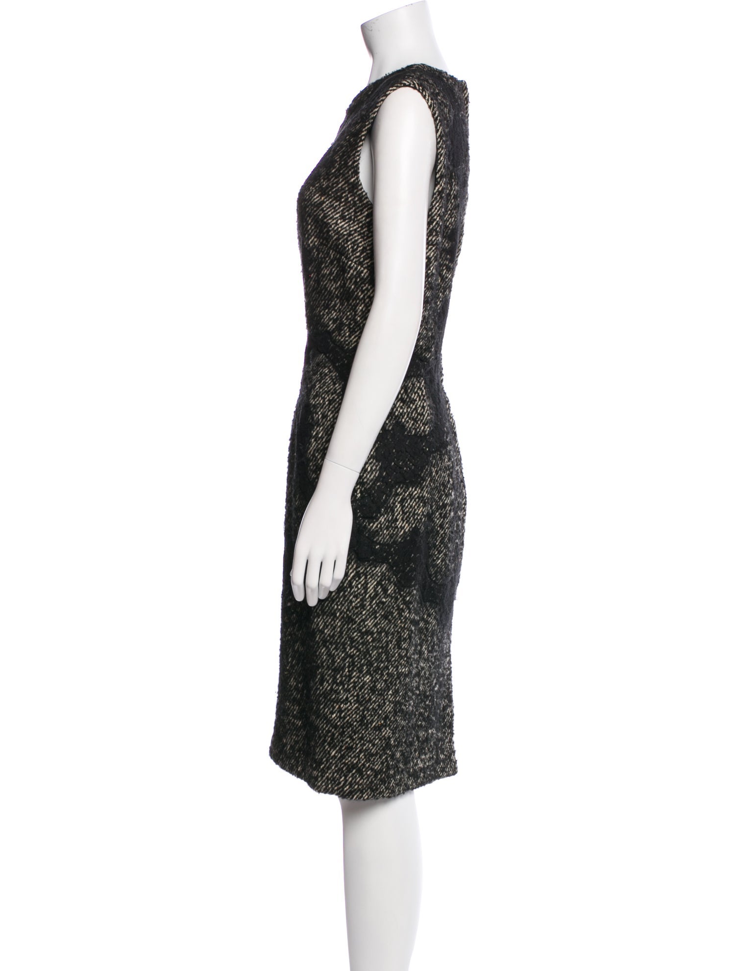 Dolce & Gabbana Virgin Wool Knee-Length Dress