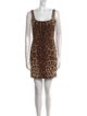 Dolce & Gabbana Animal Print Mini Dress