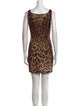 Dolce & Gabbana Animal Print Mini Dress