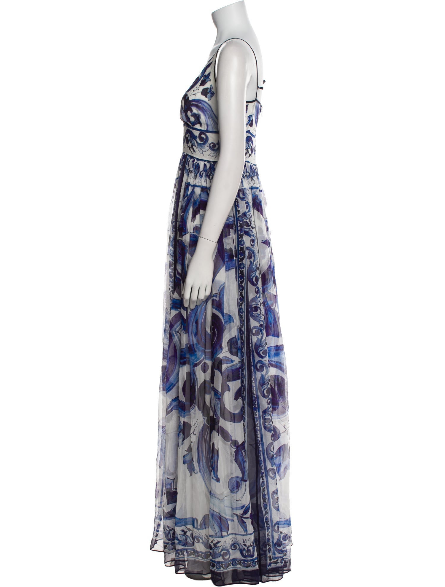 Dolce & Gabbana Silk Long Dress