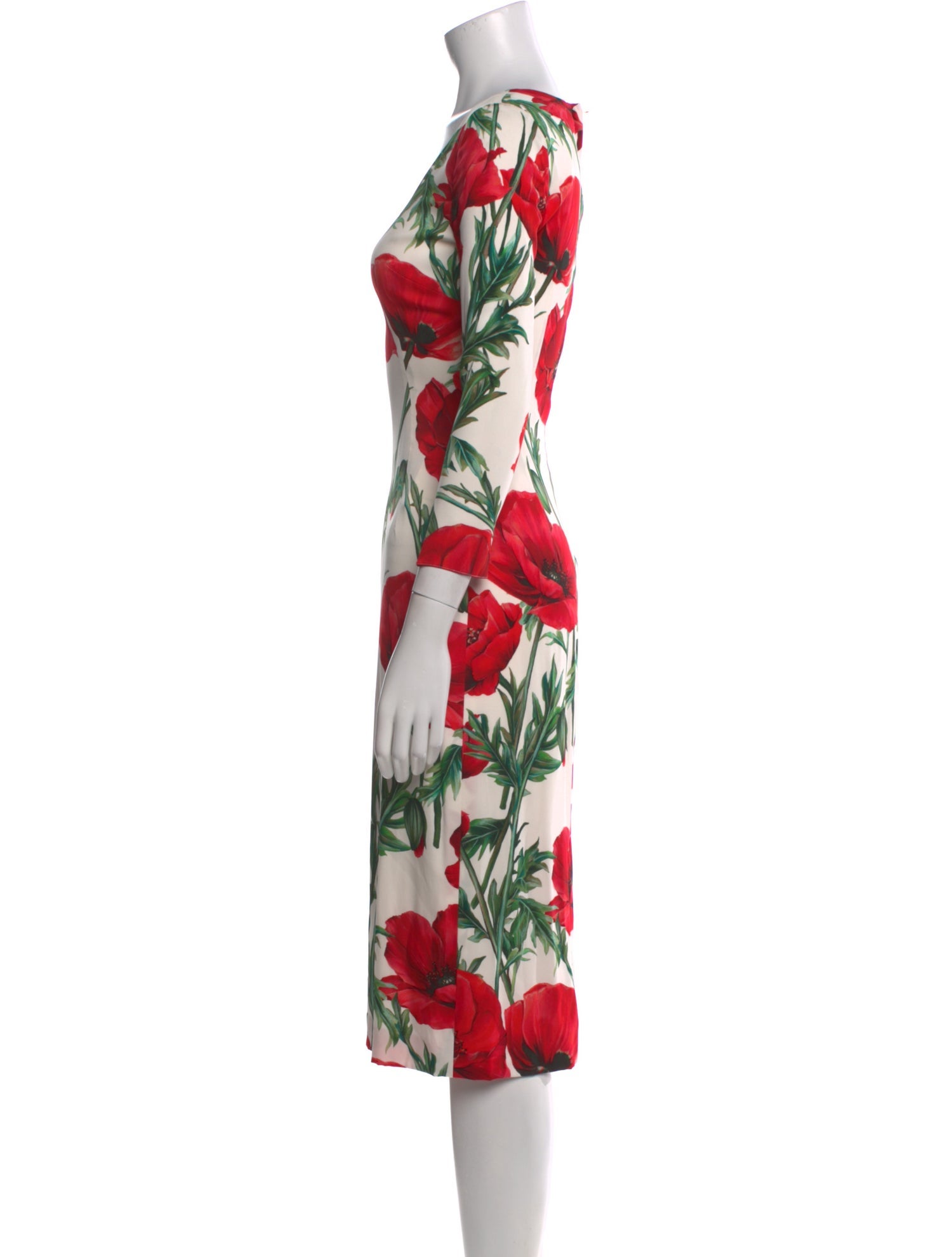 Dolce & Gabbana Silk Midi Length Dress