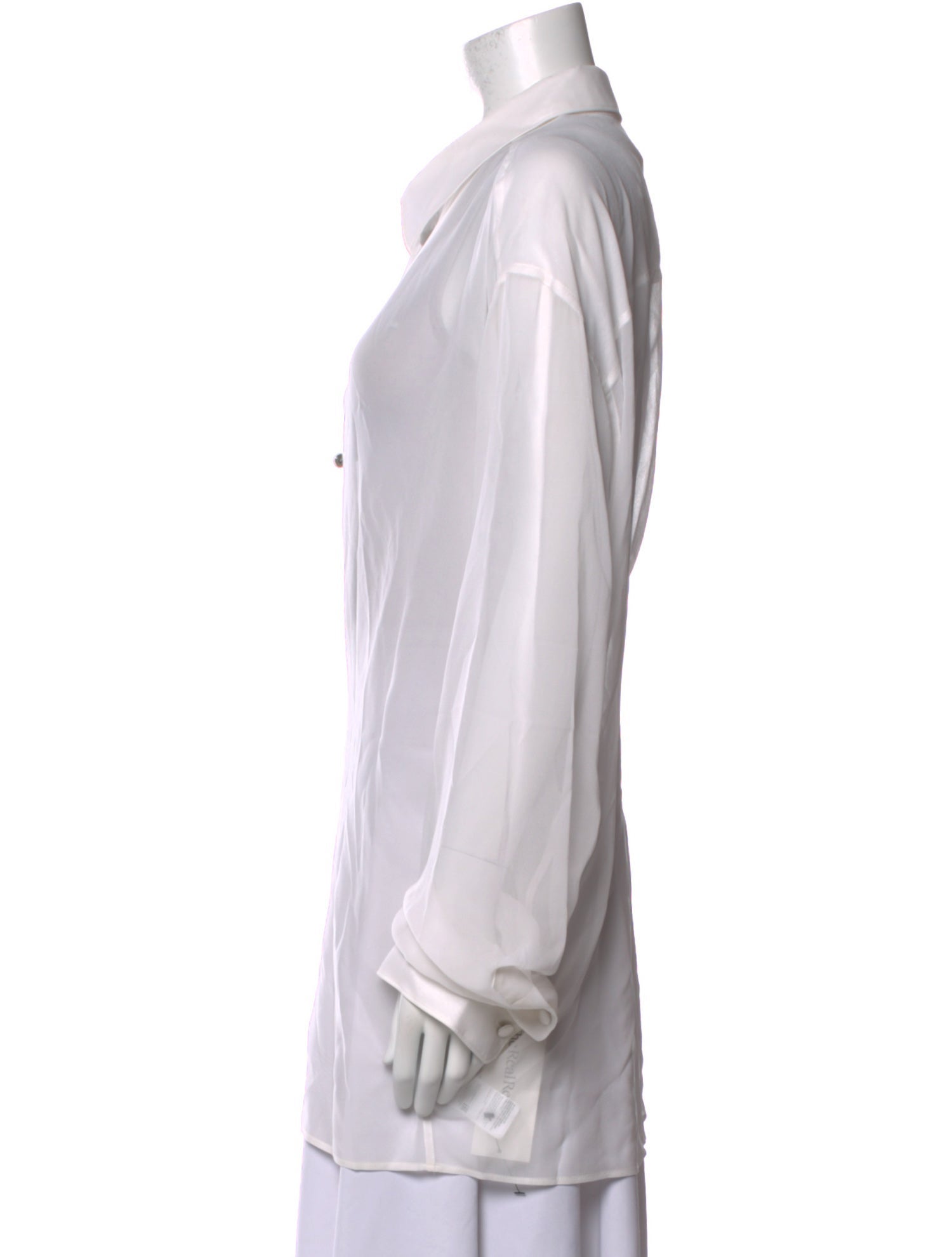 Dolce & Gabbana Silk Long Sleeve Button-Up Top w/ Tags