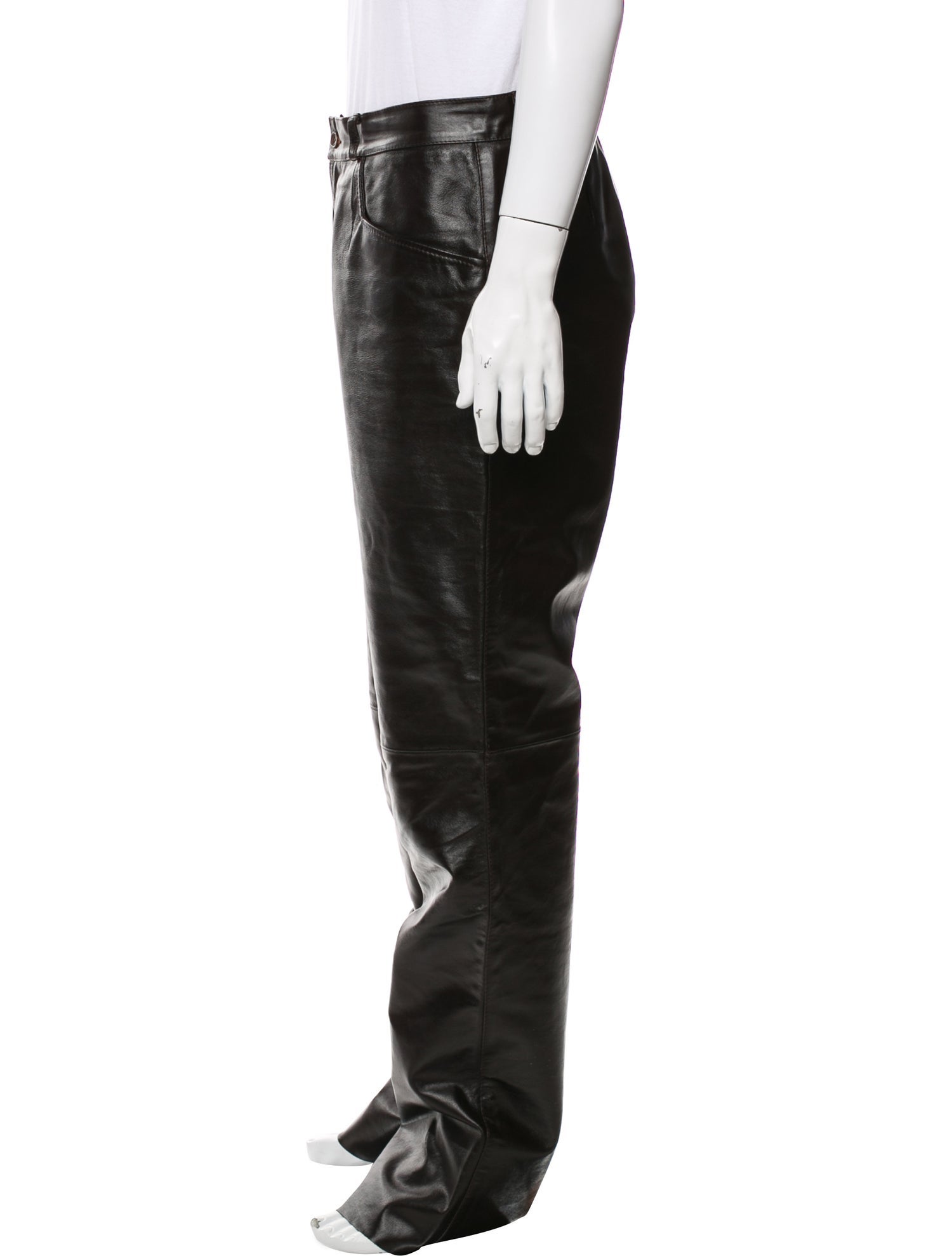 Dolce & Gabbana Leather Moto Pants