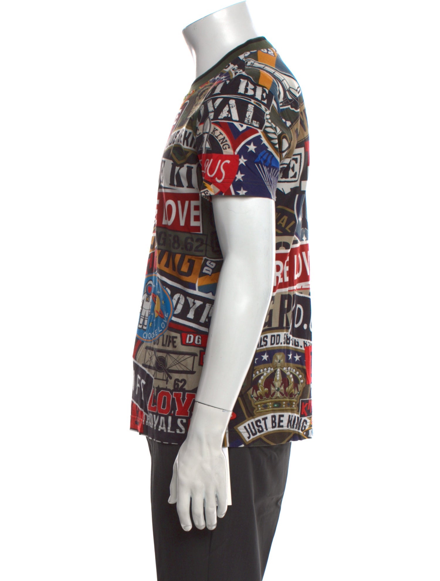 Dolce & Gabbana Printed Crew Neck T-Shirt