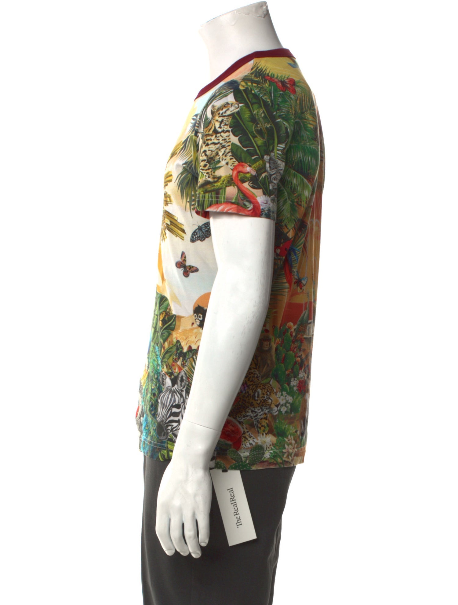 Dolce & Gabbana Sacred Heart Print Crew Neck T-Shirt