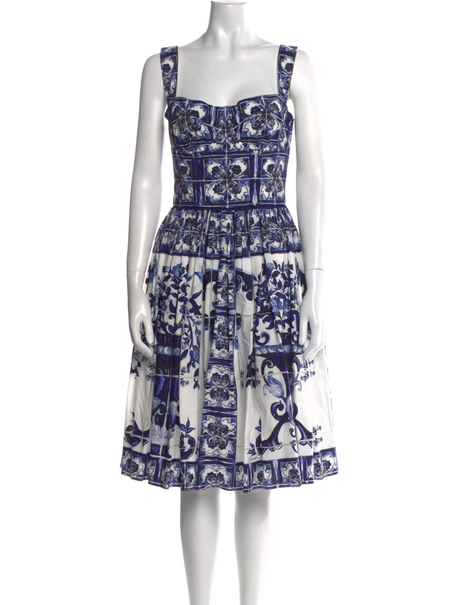 Dolce & Gabbana Floral Print Knee-Length Dress