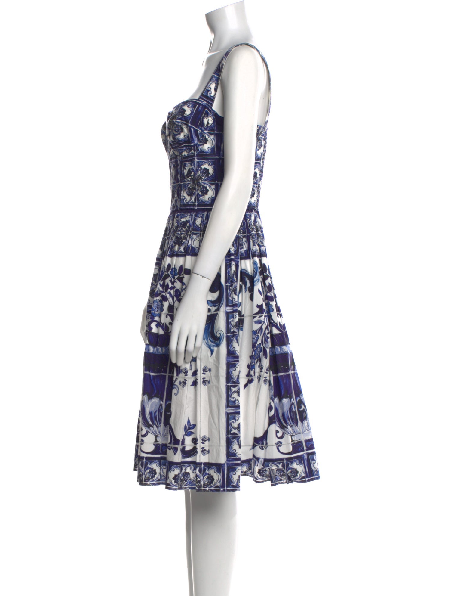 Dolce & Gabbana Floral Print Knee-Length Dress