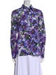 Dolce & Gabbana Floral Print Long Sleeve Button-Up Top