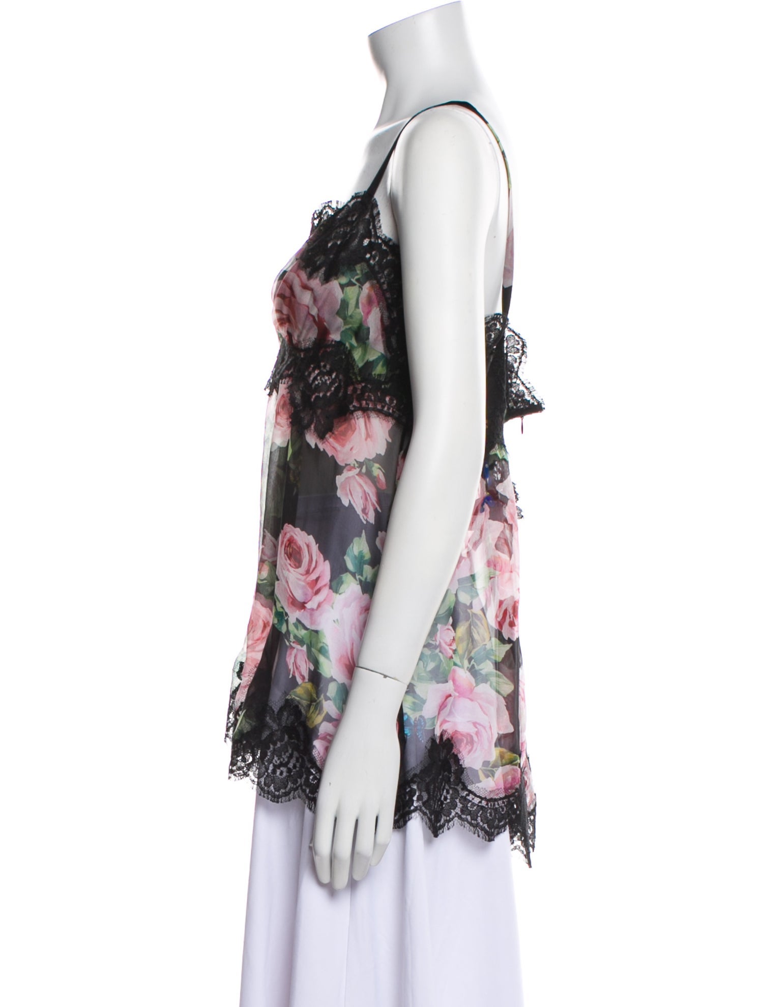 Dolce & Gabbana Silk Floral Print Blouse