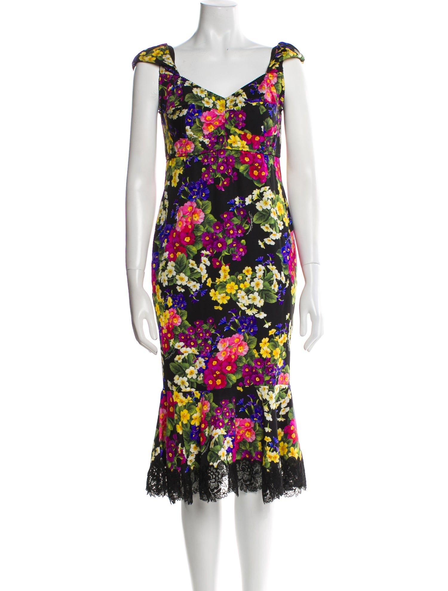 Dolce & Gabbana Silk Midi Length Dress
