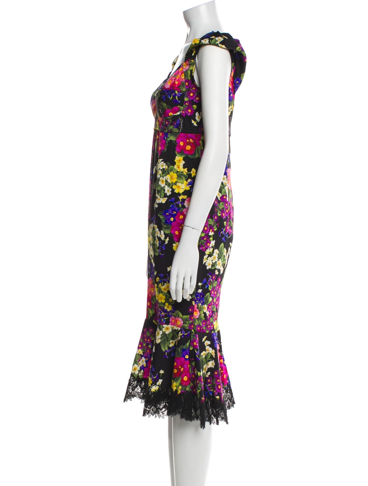 Dolce & Gabbana Silk Midi Length Dress