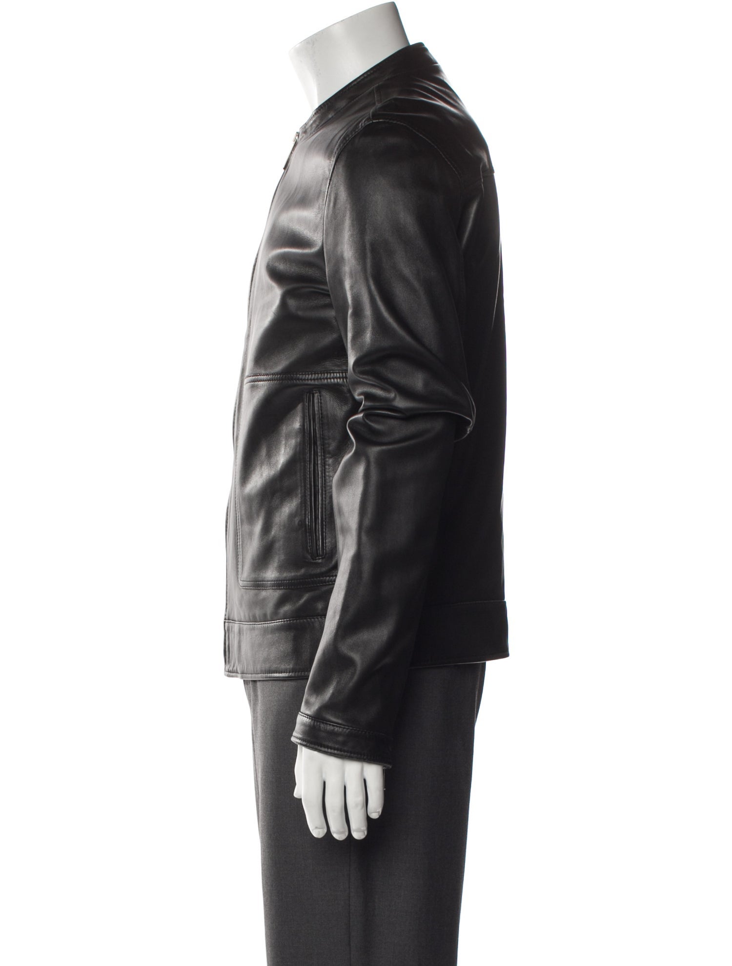 Dolce & Gabbana Lamb Leather Moto Jacket