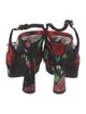 Dolce & Gabbana Floral Print Bow Accents Slingback Pumps