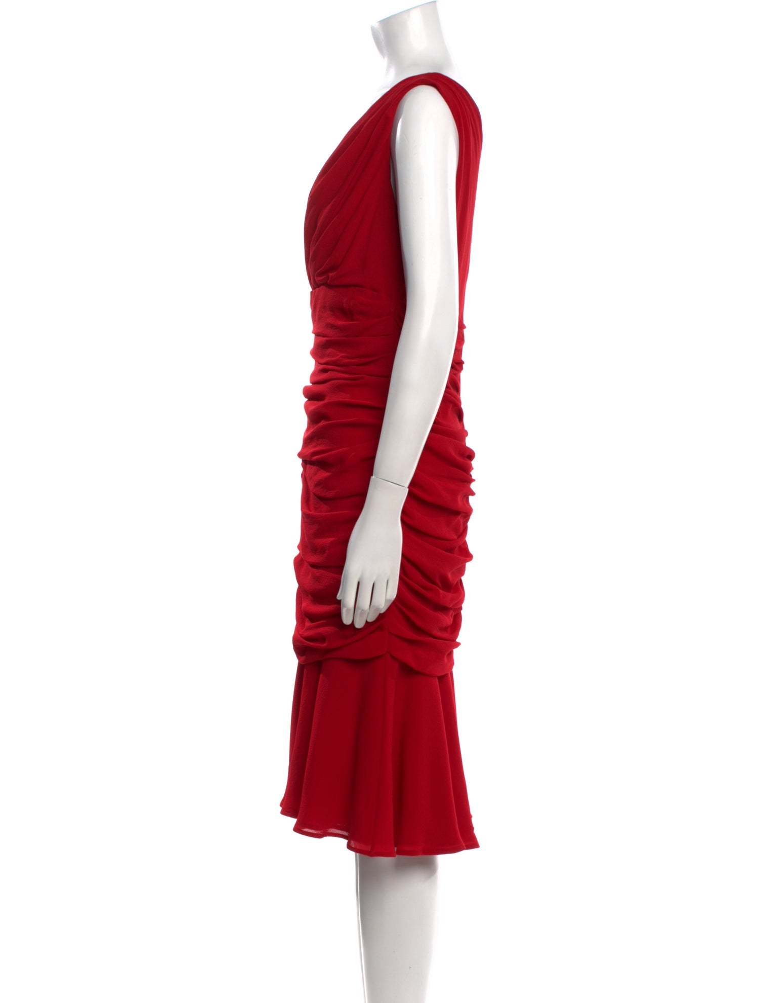 Dolce & Gabbana Silk Knee-Length Dress