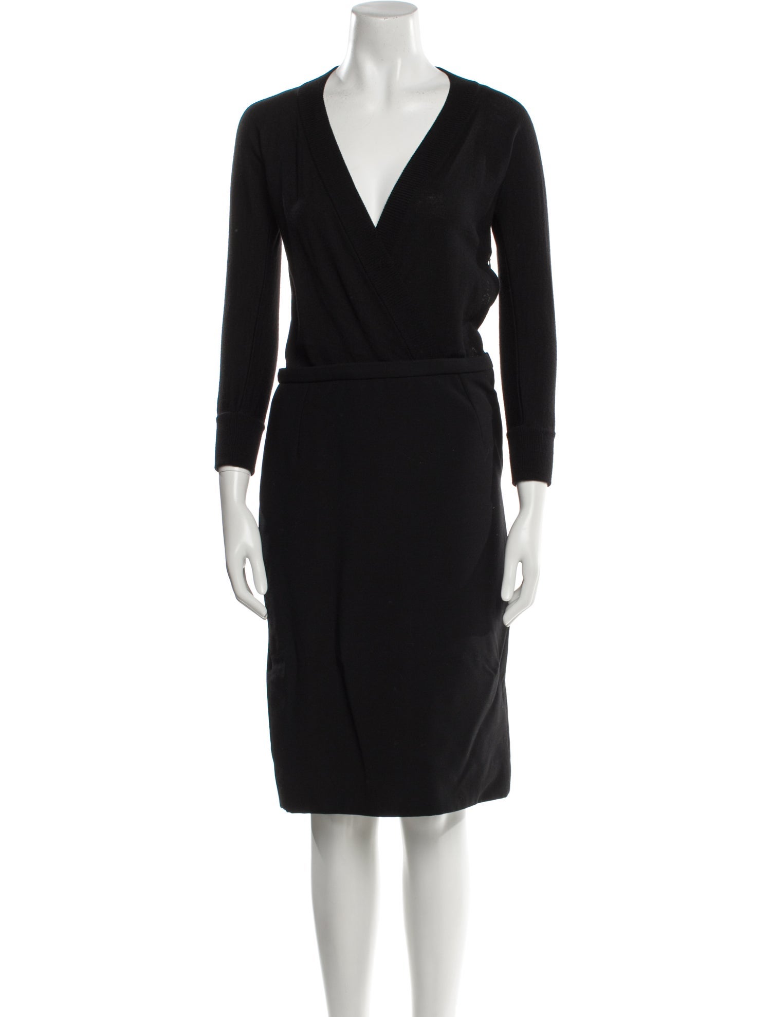 Dolce & Gabbana Virgin Wool Midi Length Dress