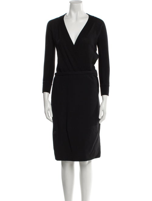 Dolce & Gabbana Virgin Wool Midi Length Dress