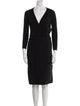 Dolce & Gabbana Virgin Wool Midi Length Dress