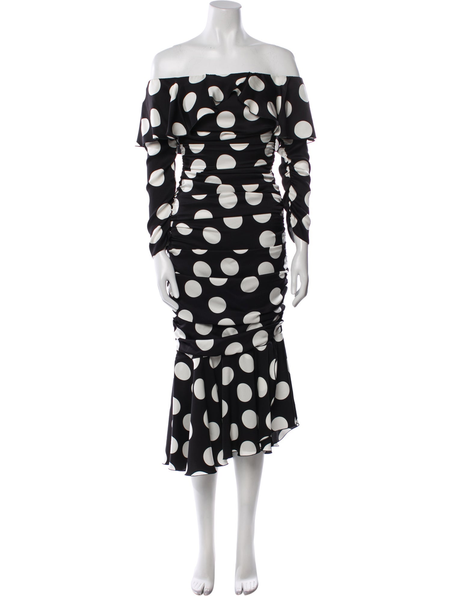 Dolce & Gabbana Silk Midi Length Dress w/ Tags