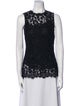 Dolce & Gabbana Lace Pattern Crew Neck Top