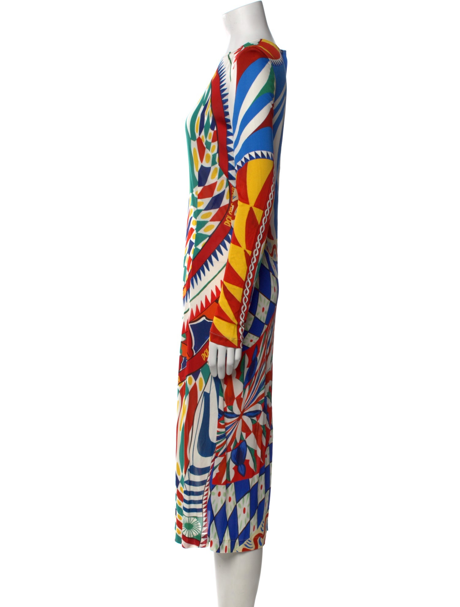 Dolce & Gabbana Printed Midi Length Dress w/ Tags